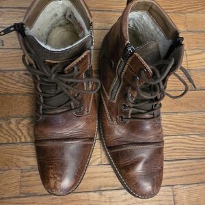 Men's Rieker Brown Leather Boots Size 42